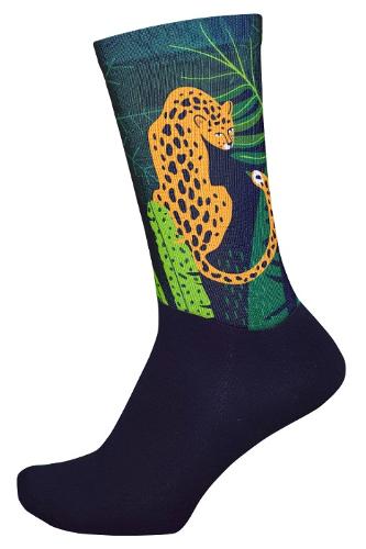 Tiger patterned bottom cotton digital printed socks -