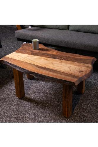Natural wooden table, walnut wood table