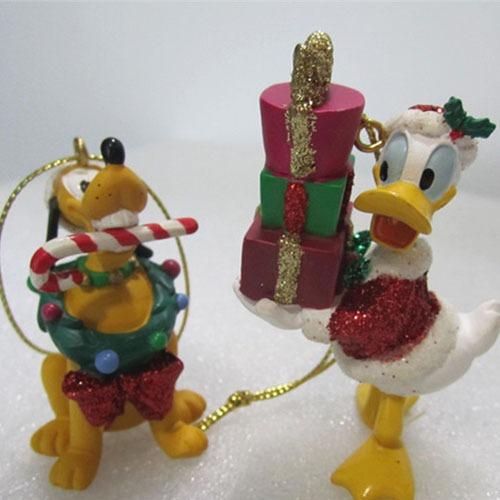 Resin cute animal xmas mini fgurine christmas decoration