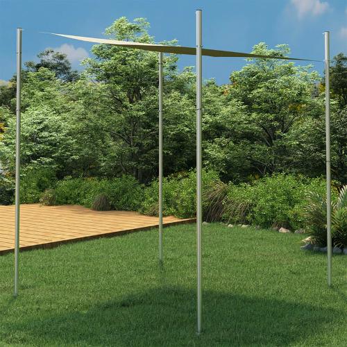Shade sail pole 300 cm stainless steel