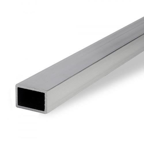 Aluminium rectangular tube, EN AW-6060, anodised, T66