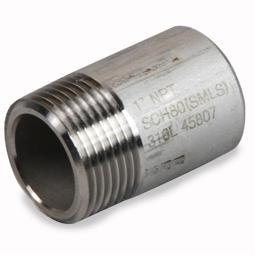 1/8″ NPT 3K WELD NIPPLE 316L X 30MM LONG (SCH80S)