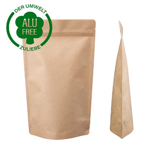 Stand-up pouches Kraft paper brown High Barrier XXS