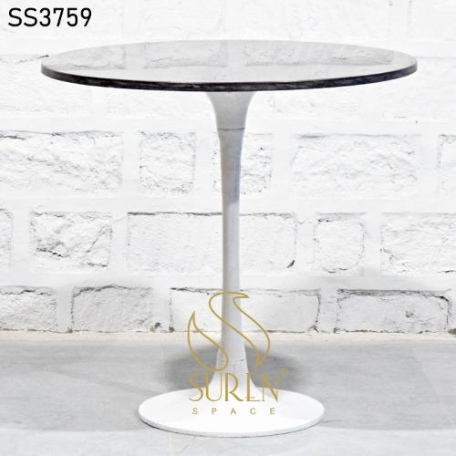 Cast Iron Granite Top Folding Round Table