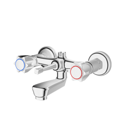 Exposed bath mixer without shower kit