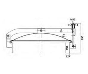 ROUND EXTERNAL DOUBLE ARM 213 12704VAL