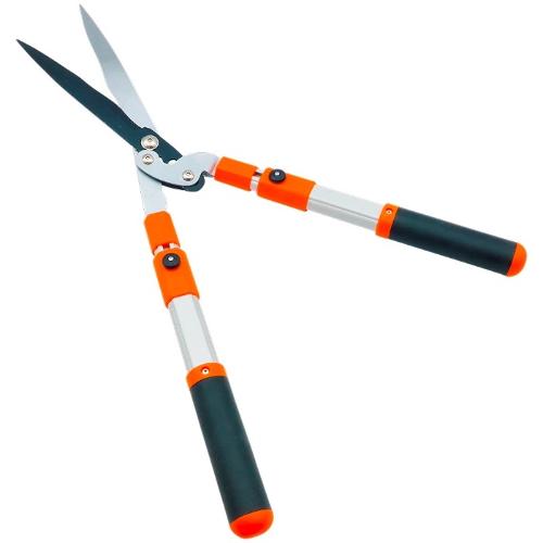 Hedge shears with telescopic aluminum handles