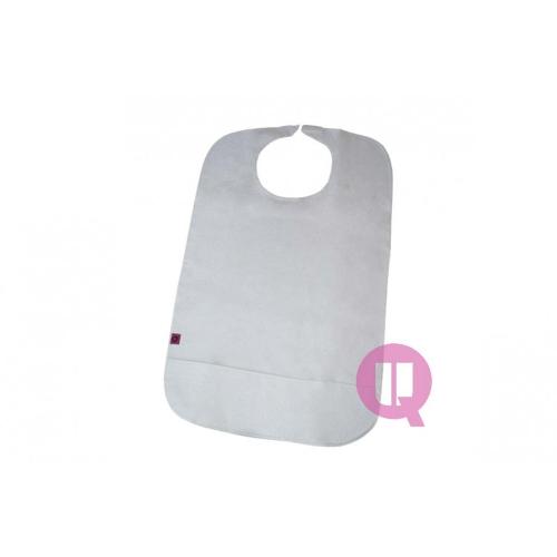 Ubio terry bib with clip closure & pocket 75 x 45