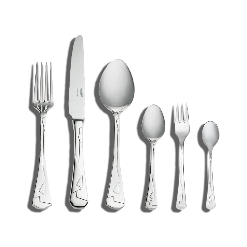 Kimono High Mirror Polished 36-Piece Cutlery Set