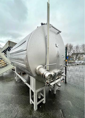 Horizontal stainless steel tank - 75 HL