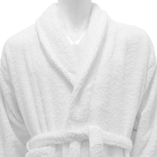 Hotel Bathrobes - Plain White - 100% Cotton - 400gr