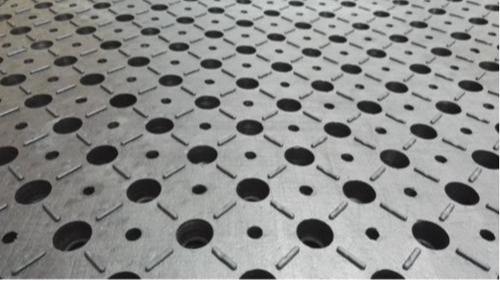 Rubber grating