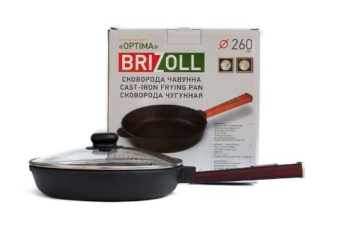 Cast iron pan with a lid Optima-Bordo 260 х 40 mm