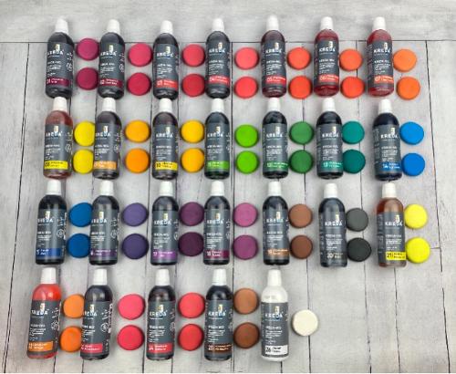 Water-soluble food dye in mass KREDA-WG, 26 colors