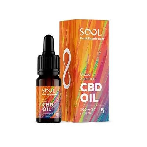 BROAD SPECTRUM CBD OIL 1000MG, 10ML, THC FREE