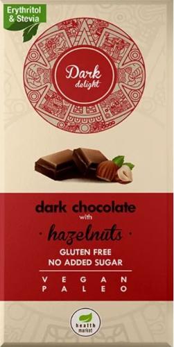 Dark Delight with Hazelnuts 80g