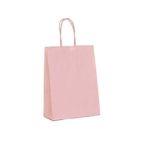 Premium Twisted Pink Paper Bag