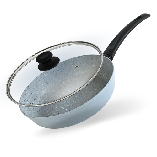 Frying pan 26 sm with non-stick coating MOSAIC with a glass lid