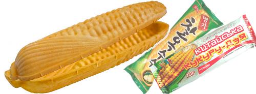 Corn-shaped Waffle Sandwich