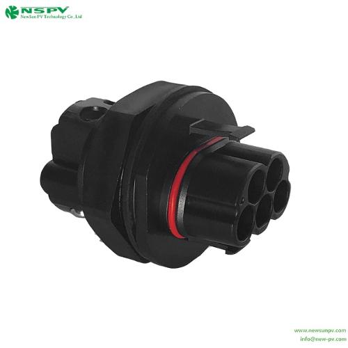 Solar AC Connector 5P Waterproof Inverter Connector AC 500V
