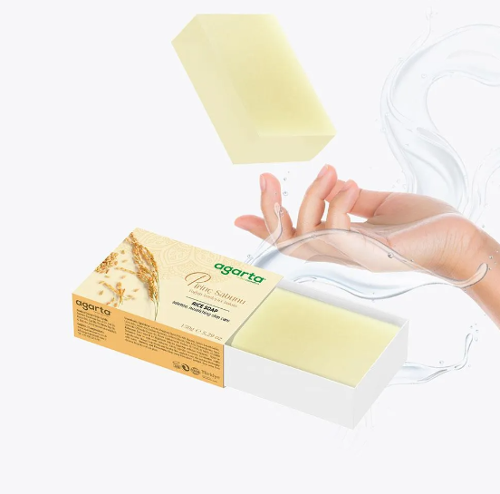 Natural Handmade Skin Whitening Rice Soap