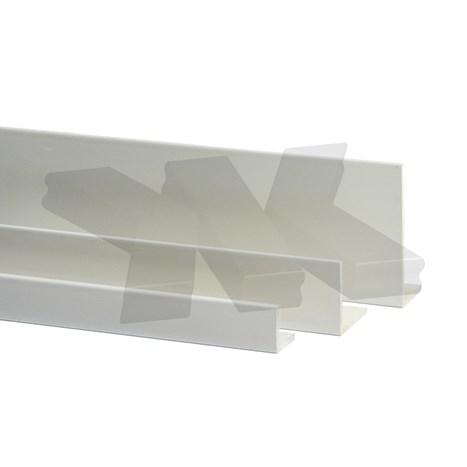 L-Profile 10x10x1mm, white