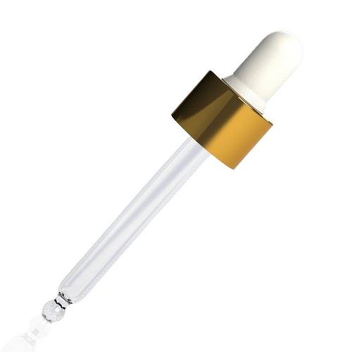 ALU Gold Day Assembled Dropper – 30 ml, White Teat