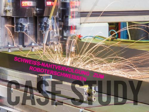 Weld seam guide for robot-guided welding