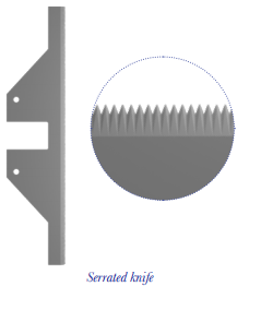 SERRATED KNIFE - CROSS CUTTING