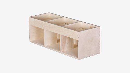 Eco-friendly document shelf made of natural birch plywood