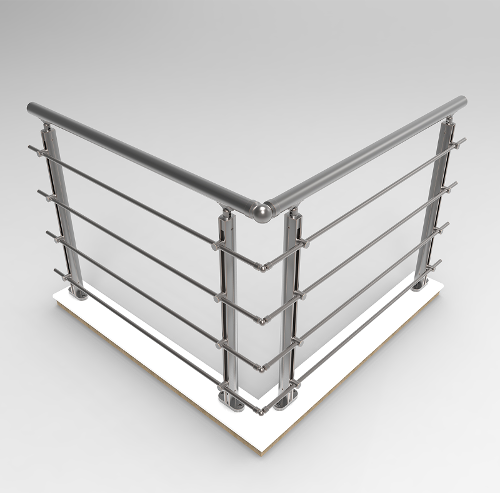 Aluminum Lama handrail system- Handrail system- Oval system-balustrade system