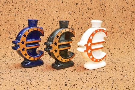 Ceramic Bottle "Euro Sign"