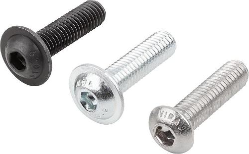 Button head screws en iso 7380