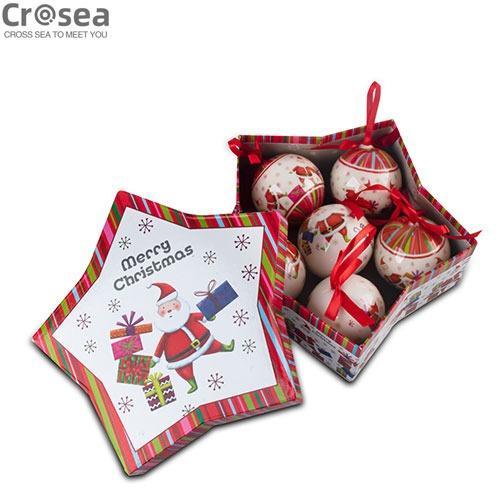 Christmas decoupage ornament polyfoam ball