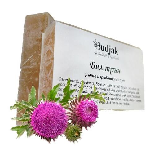 White thistle - handmade soap 105 g.