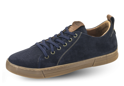 Men's sports shoes from light blue nubuck