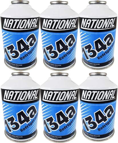National Refrigerant R134a for MVAC use in a 12-Ounce Self-Sealing Container