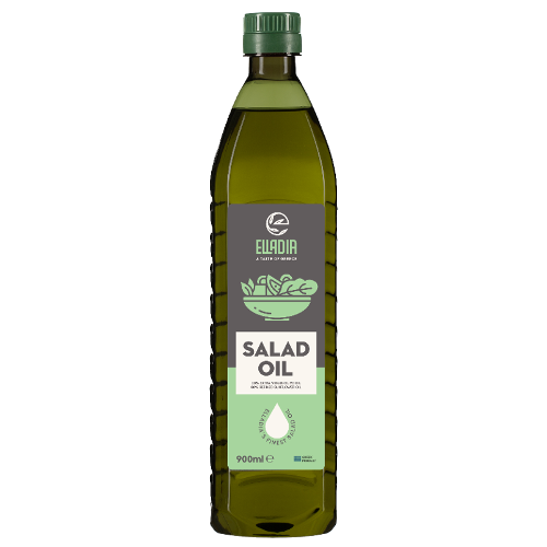 Salad Oil 900ml pet bottle (evoo and sunflower oil)