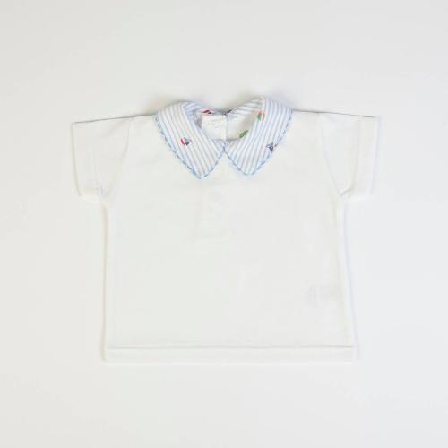 Organic Woven Salopete + Polo T-shirt