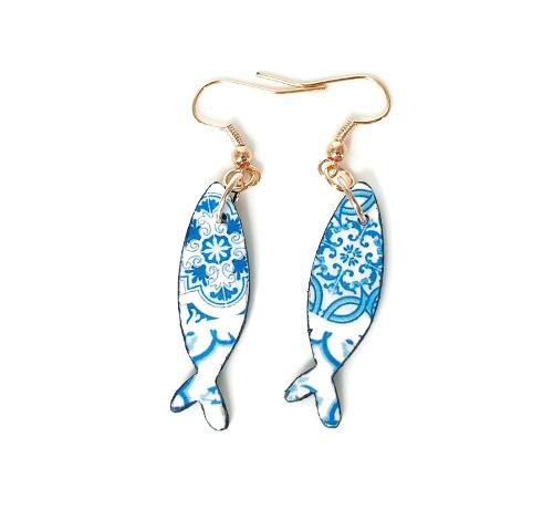 SCARLET - PORTUGUESE SARDINES EARRINGS