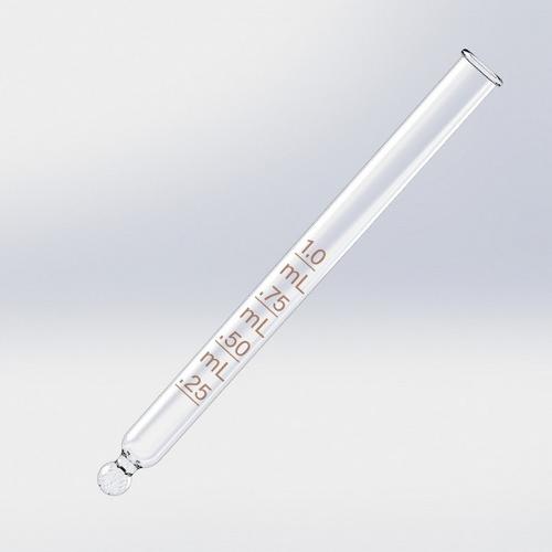 Graduated Glass Pipette for Droppers – Straight-Tip, 91mm
