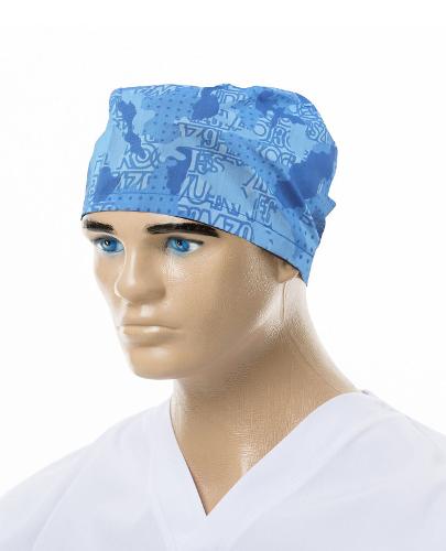 Unisex Blue Medical Cap, Camouflage Print