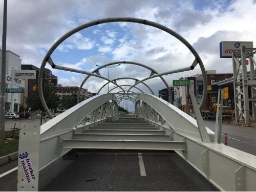 Steel Construction Pedestrian Overpass 