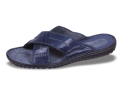 Dark blue men's slippers