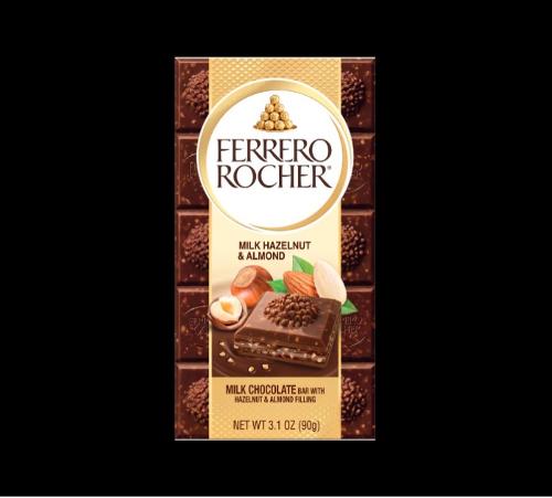 Ferrero Rocher Milk Chocolate Bar with Almond 90g