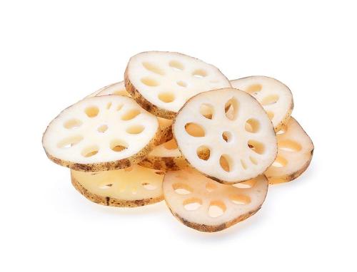 Sliced lotus roots