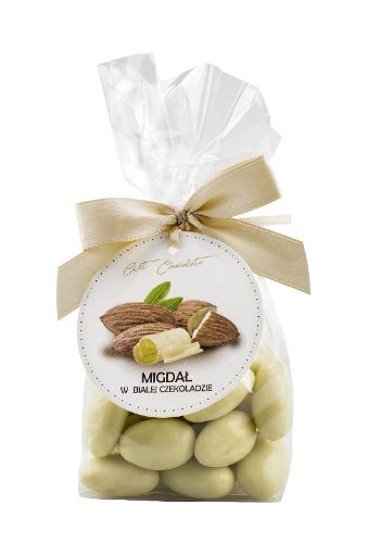 Almond in white chocolate 100g