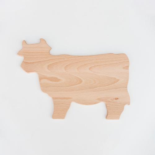 Beech Board Cow Shaped