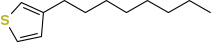 3-Octylthiophene, 94+%, remainder tetradecane