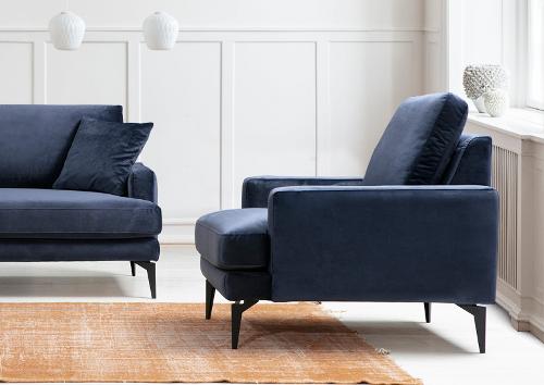 Papira Armchair - Navy Blue